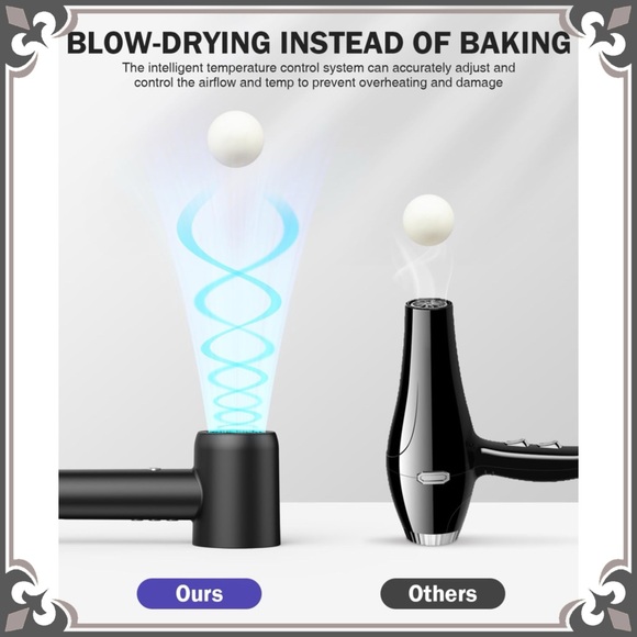 Negative Ionic Hair Blow Dryer High Speed Brushless Motor Hot & Cold Alternating - Picture 8 of 12